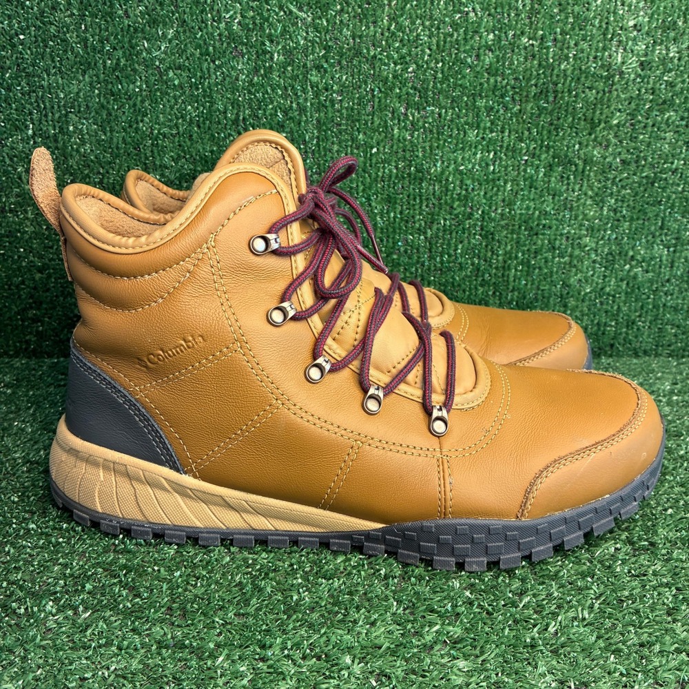 Columbia Fairbanks Rover II Low Waterproof Leather Gorp Hiking Boot Brown Men 12